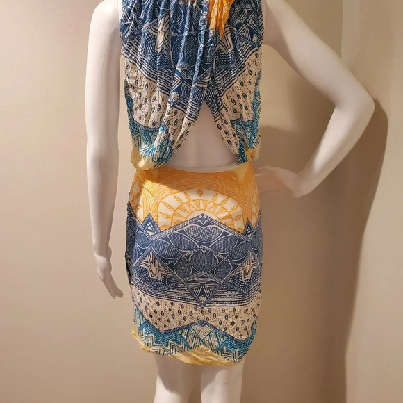 Mara Hoffman Printed Keyhole Dress Desert Ivory XS - Picture 5 of 5